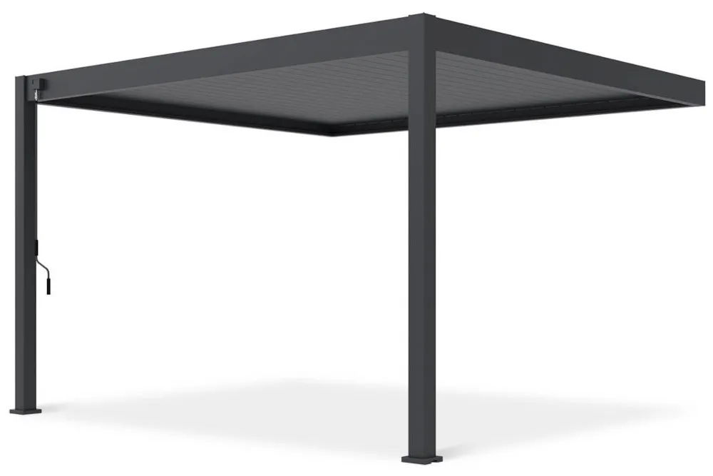 Pavėsinė Pergola DELUXE WALL 360x400x256 cm, Anthracite (montuojama prie sienos) - 3