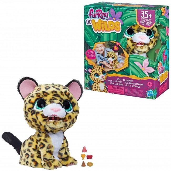 Pliušinis interaktyvus FURREAL žaislas leopardas