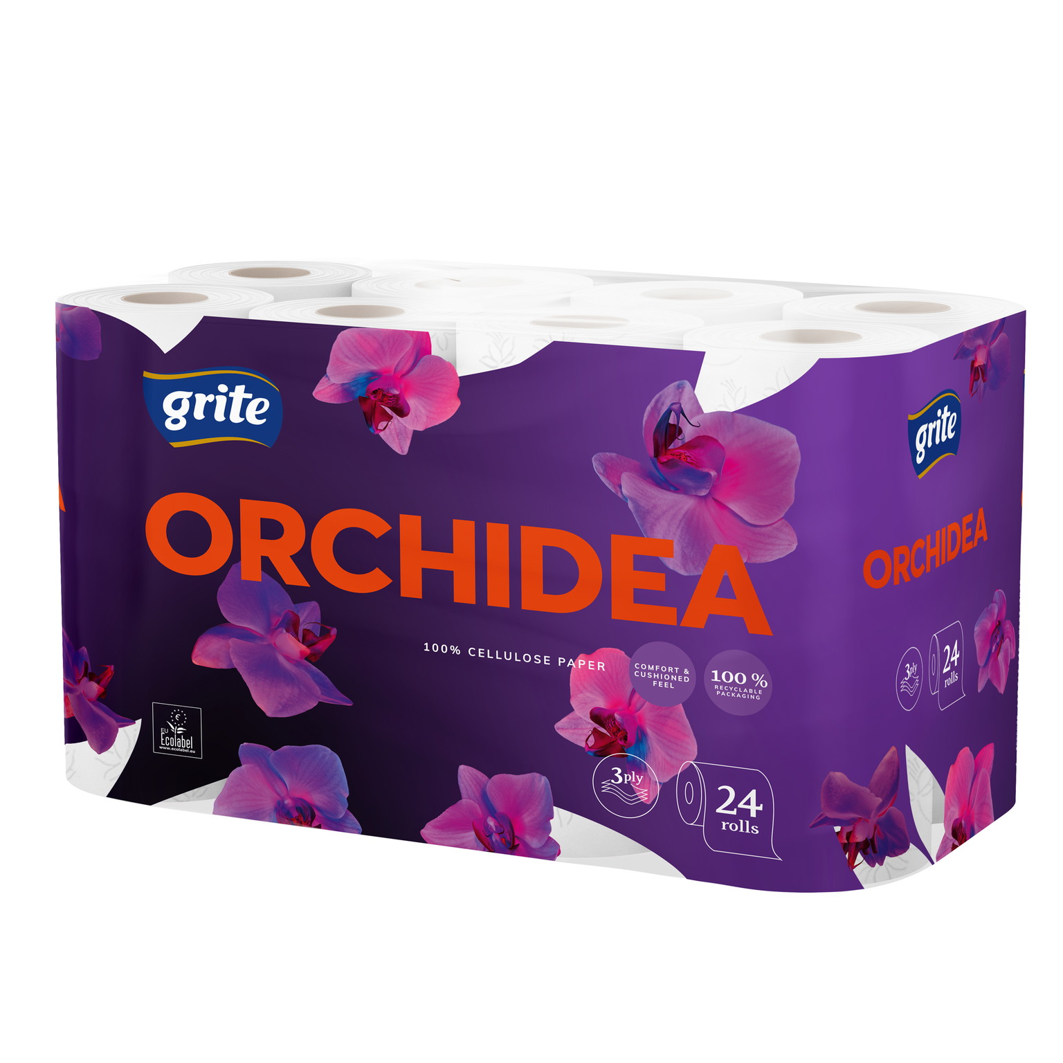 Tualetinis popierius GRITE Orchidea Seasons, 3 sl., 24 vnt.-0