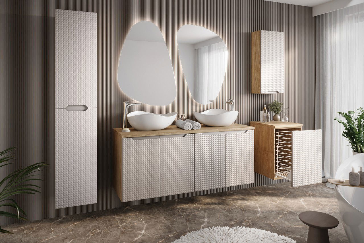 Vonios spintelė COMAD Luxor Beige 82-60-2D. smėlio - 4