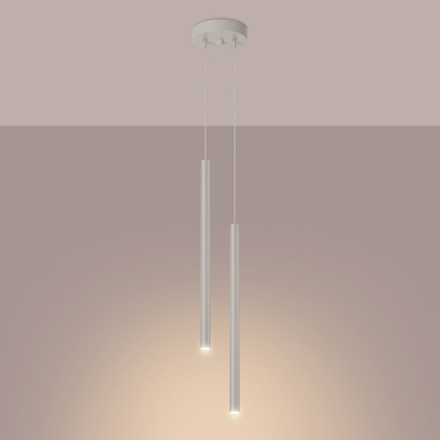 Pakabinamas šviestuvas SOLLUX PASTELO 2, G9, 2 x max 8W LED, smėlio - 3