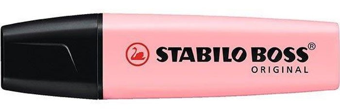Teksto žymeklis BOSS pastel pink blush, pastelinė rausva-0