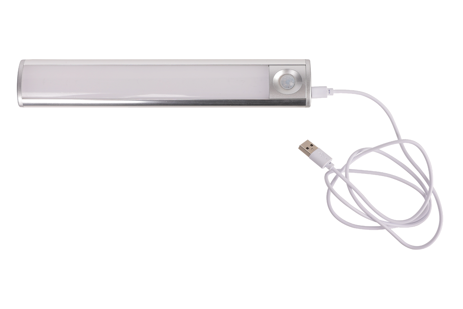 Pakraunamas spintelių šviestuvas su judesio davikliu HENSKE, 3,7 V, 110 lm, USB, 24,1 x 4 x 1,8 cm