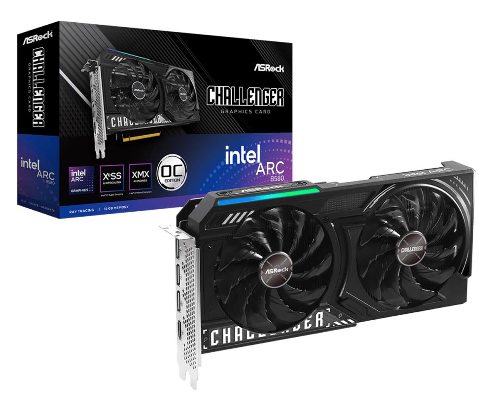 Vaizdo plokštė Asrock Intel Arc B580 Challenger 12GB OC GDDR6 PCI-Express
