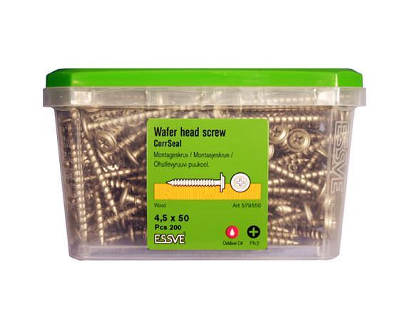 Sraigtai ESSVE CorrSeal, 4,5 x 50 mm, lauko darbams, 200 vnt.-0