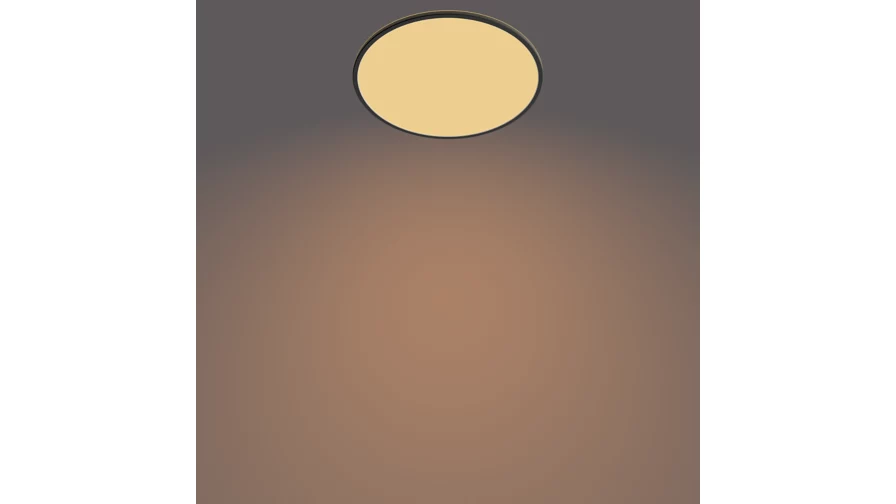 LED šviestuvas PHILIPS SUPERSLIM, 36 W, 2700 K, 3200 lm, dimeriuojamas juodos sp Ø55x2,8cm-1