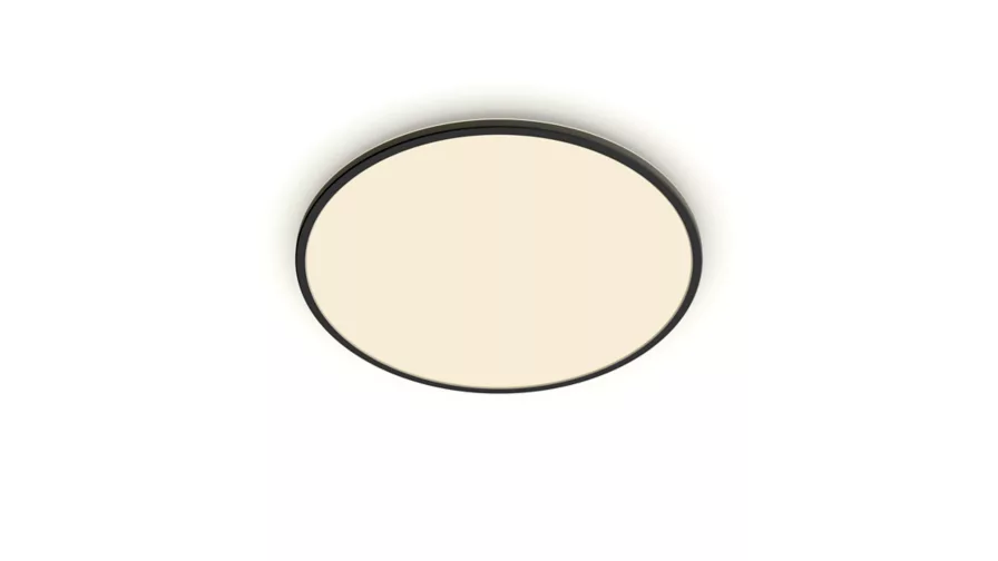 LED šviestuvas PHILIPS SUPERSLIM, 36 W, 2700 K, 3200 lm, dimeriuojamas juodos sp Ø55x2,8cm-0