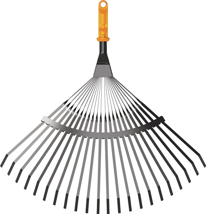 Vėduoklinis grėblys be koto FISKARS OneClick, 20 dantų, 43 cm-0