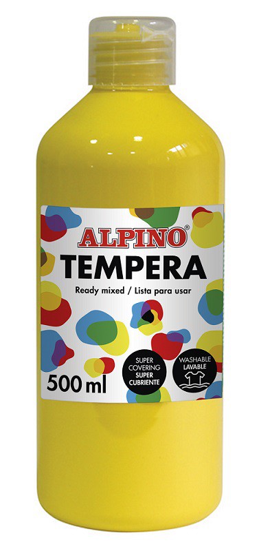 Guašas (tempera) ALPINO, geltona, 500 ml-0