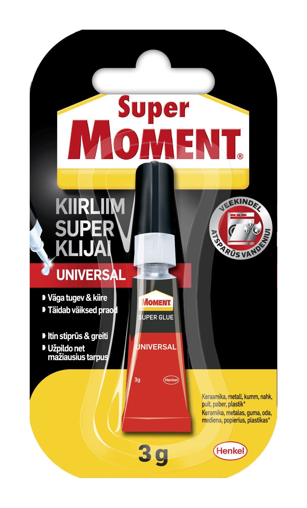 Universalūs klijai SUPER MOMENT Universal, 3 g-0