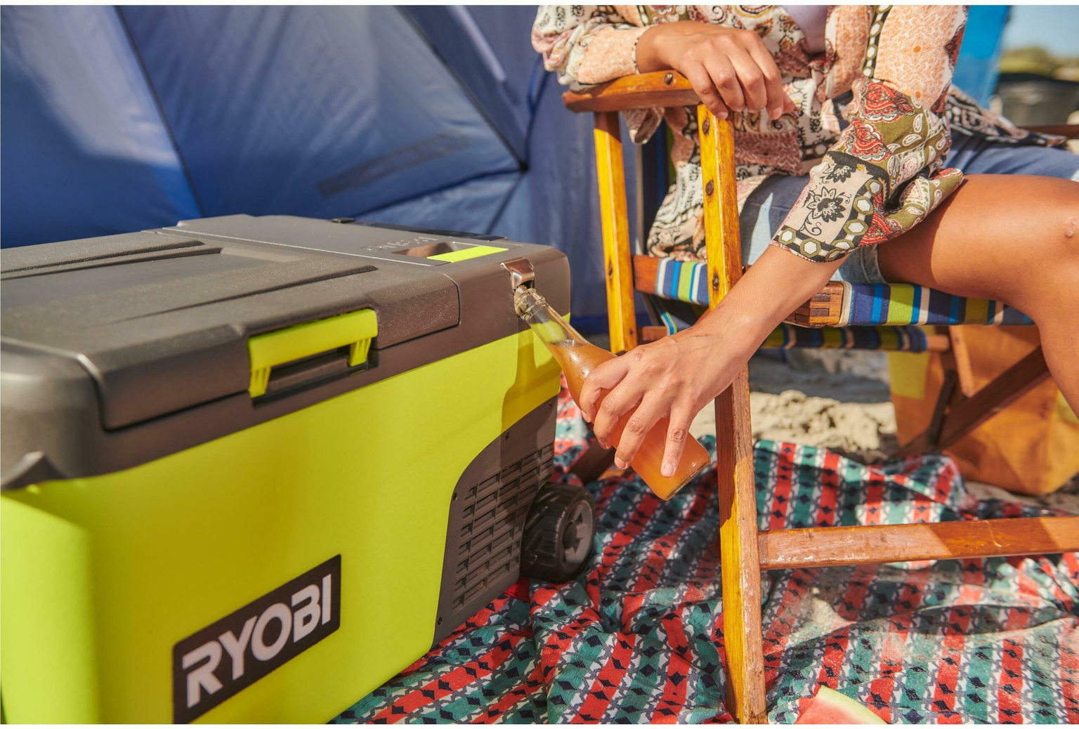 Akumuliatorinis šaldytuvas RYOBI RY18CB23A-0, 18 V, (be akum. ir krov.)-1