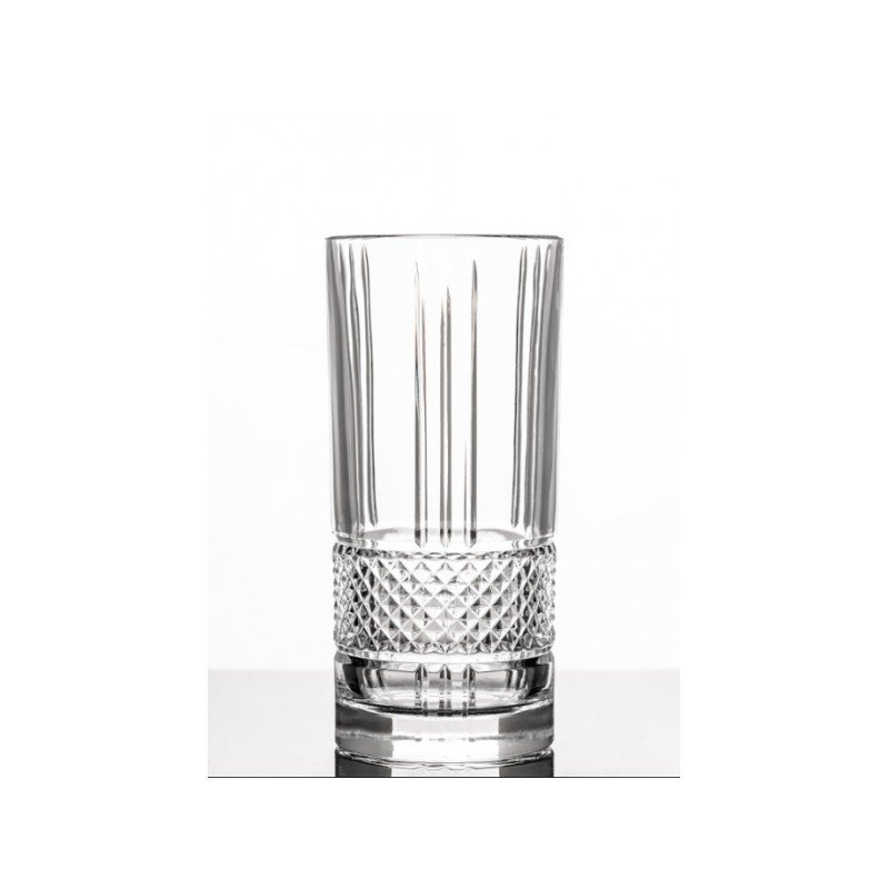 Krištolinės stiklinės RCR BRILLANTE, 6 vnt., 370 ml