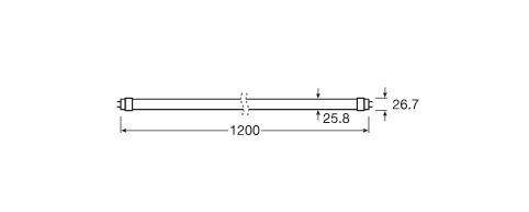 LED lempa OSRAM, T8, G13, 3000 K, 15-17,7 W, 1620-2160 lm, 120 cm - 3