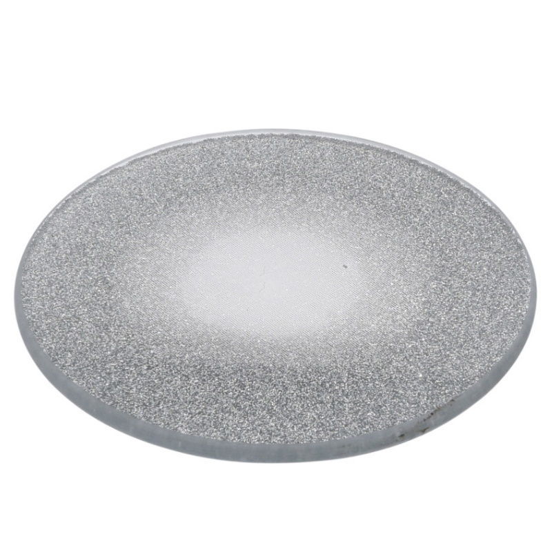 Stiklinė žvakidė PLATE, sidabro sp., 20 cm - 3