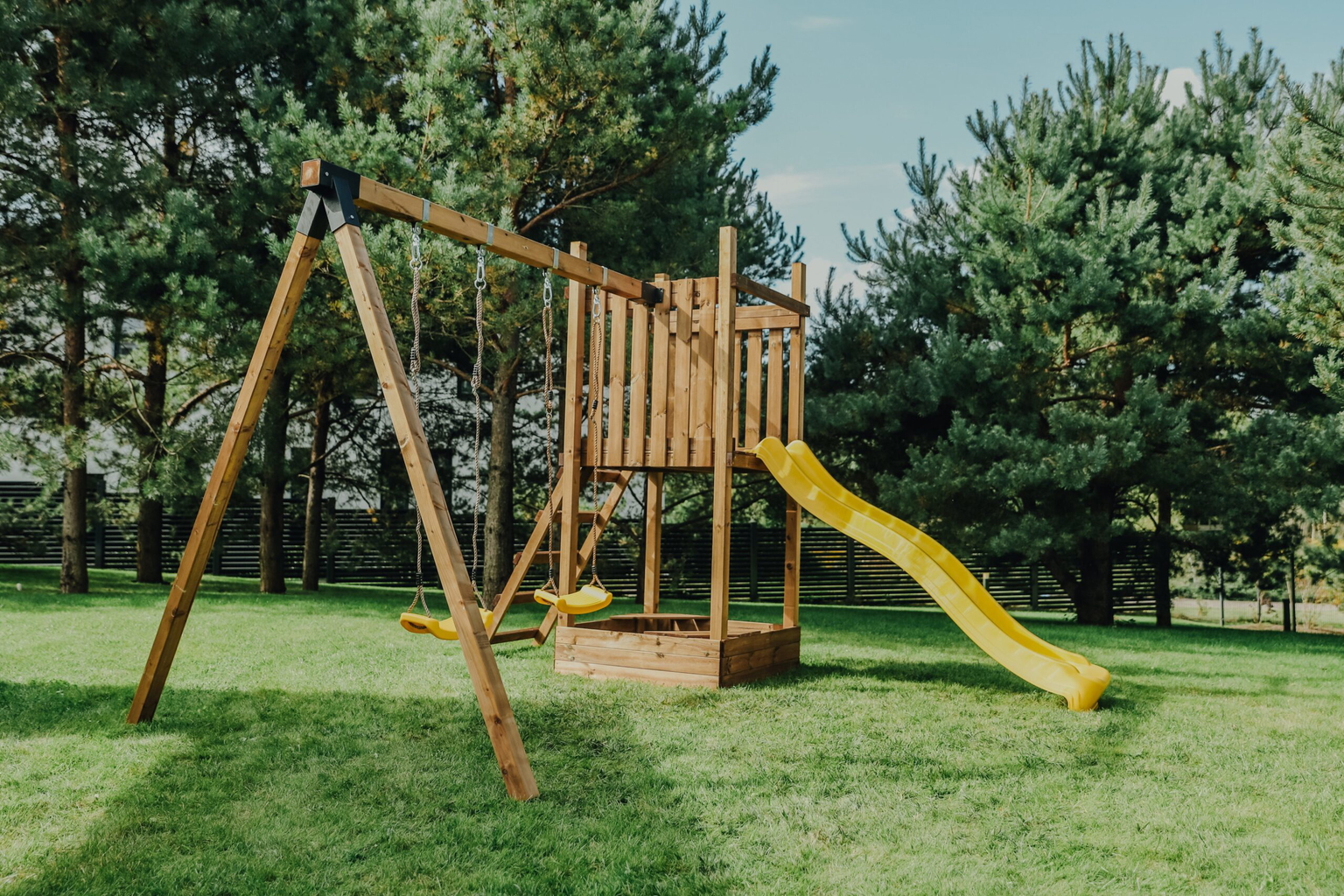 Medinė vaikų žaidimų aikštelė HATIS „Zuku“ - 6