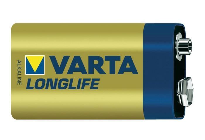 Elementai VARTA LONGLIFE, 9V, šarminiai, 1 vnt.-0
