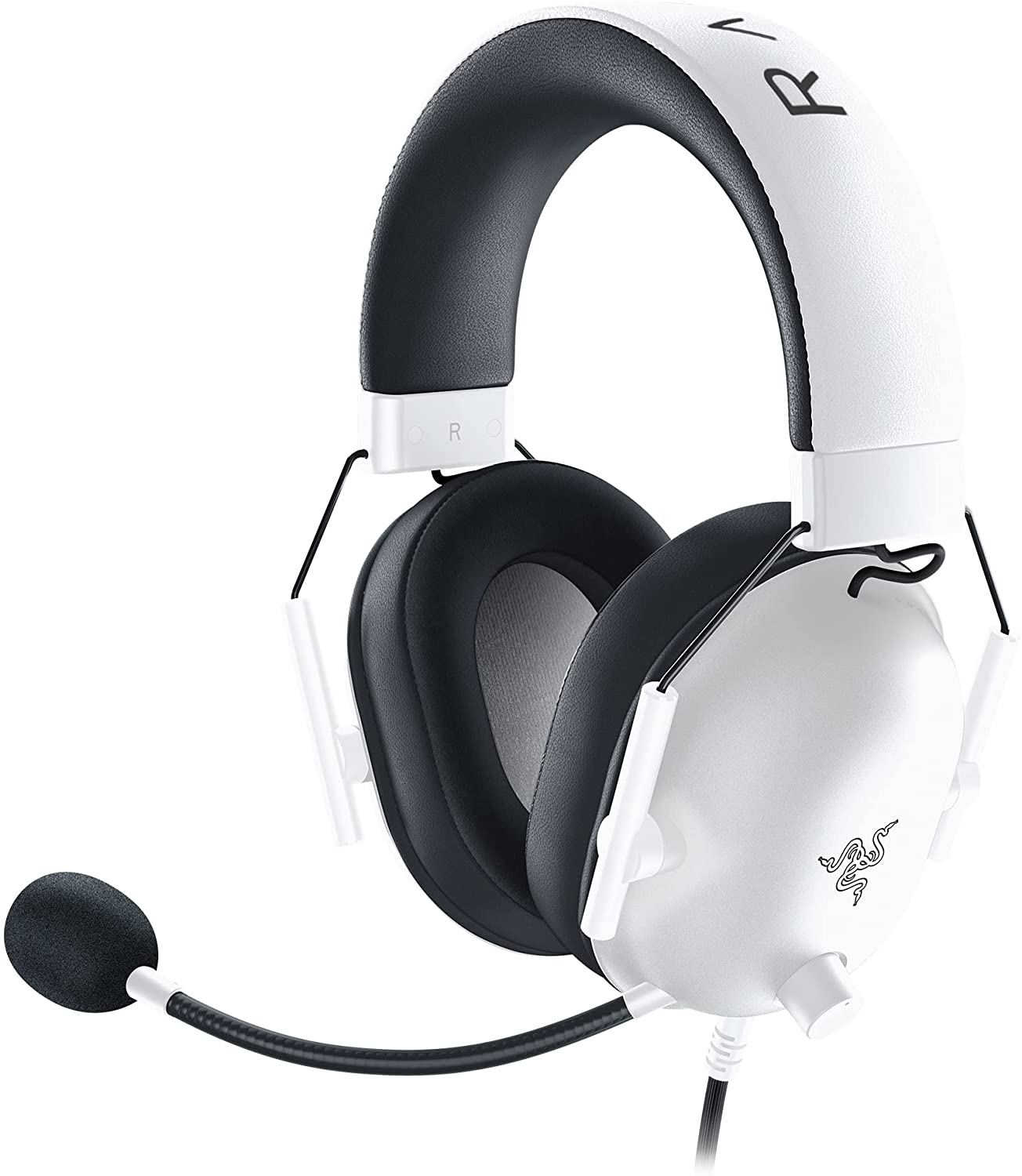 Laidinės žaidimų ausinės Razer BlackShark V2 X, baltos-0