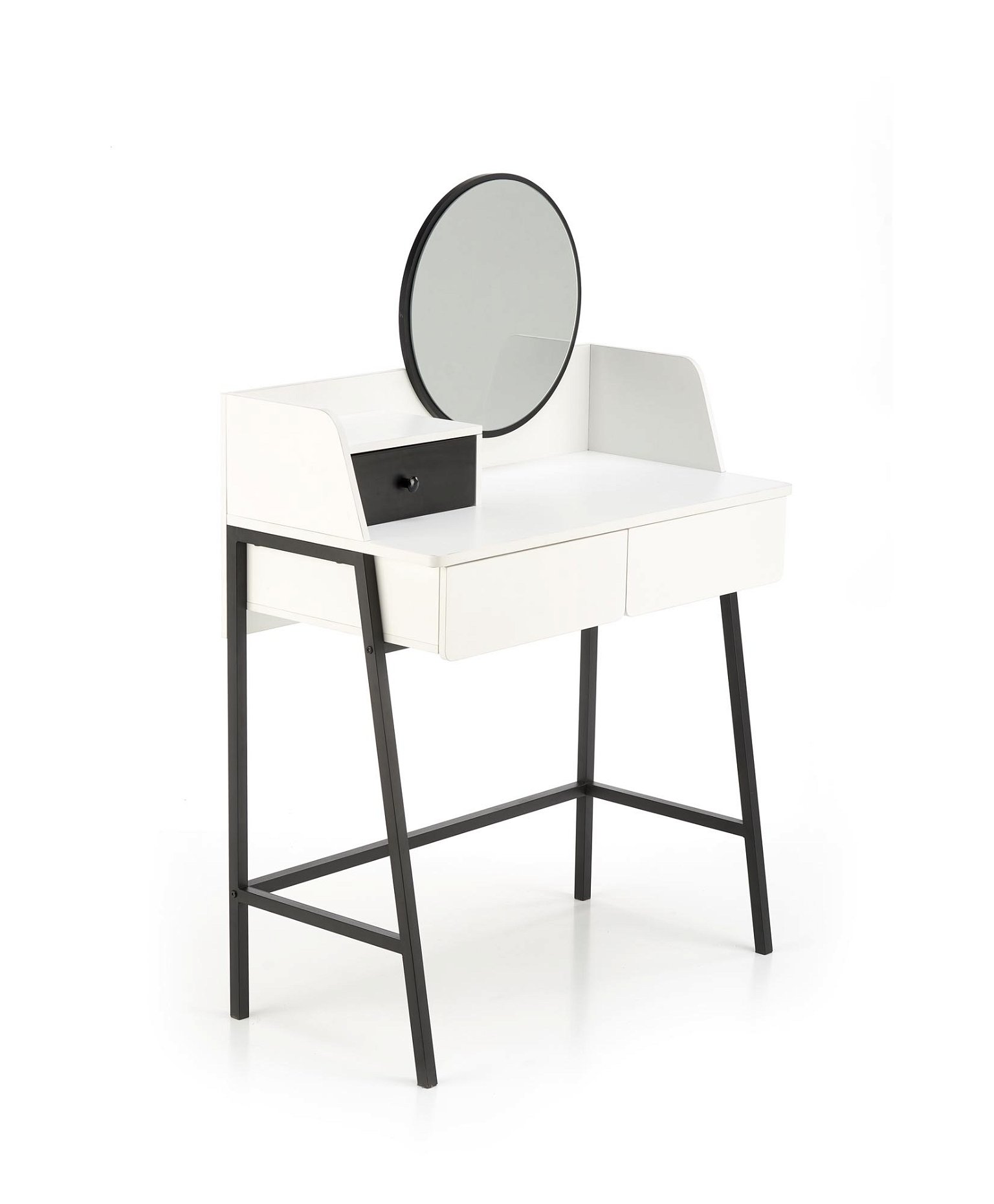 Kosmetinis staliukas su veidrodžiu AGNES, baltas - 3
