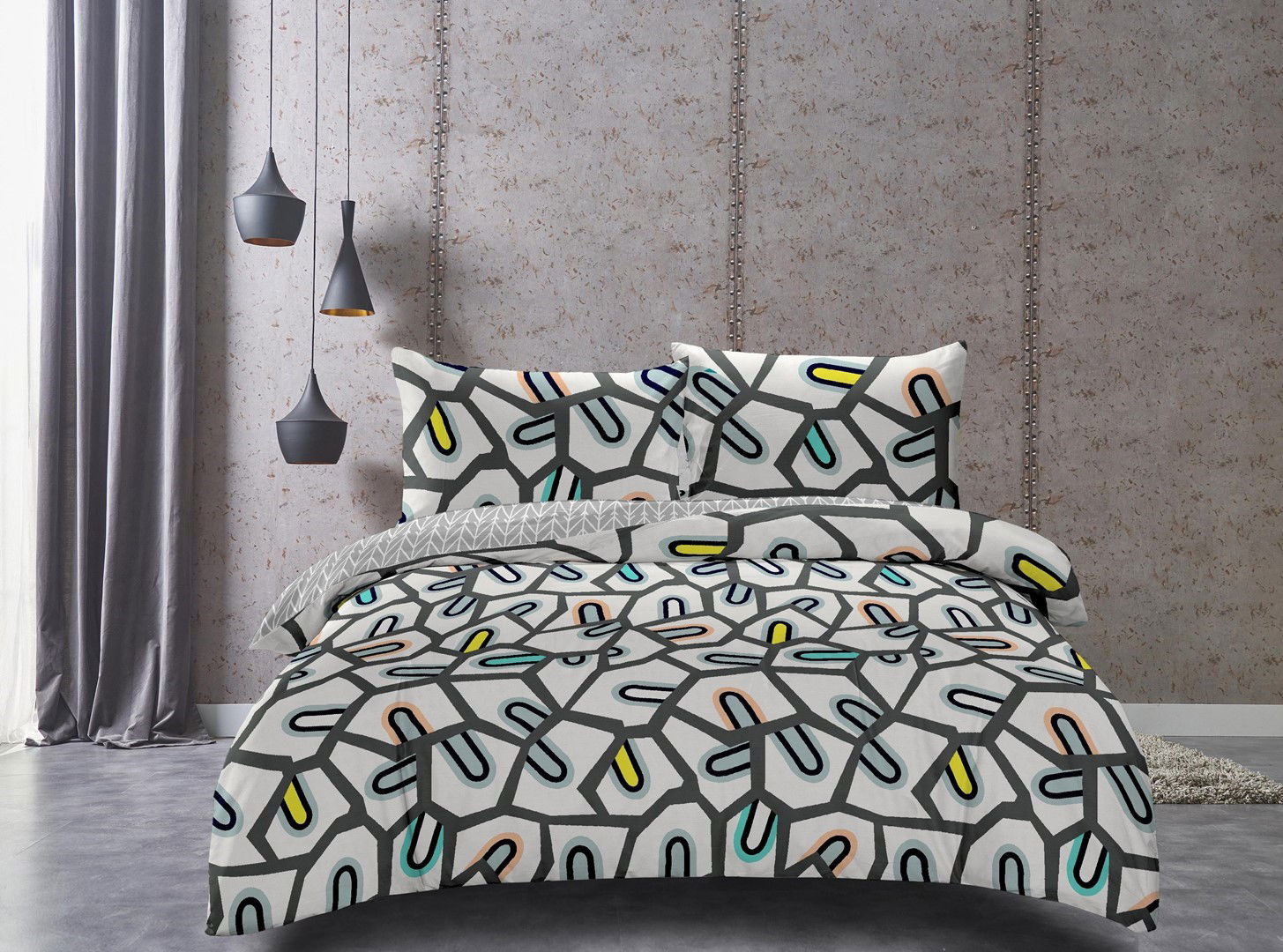 Medvilninės patalynės komplektas DecoKing DUCATO, 200x220 cm, 2 x 70x90 cm - 2