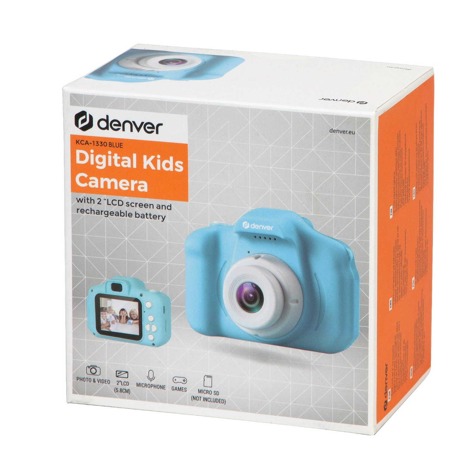 Skaitmeninė kamera Denver KCA-1330 Blue MK2 - 7