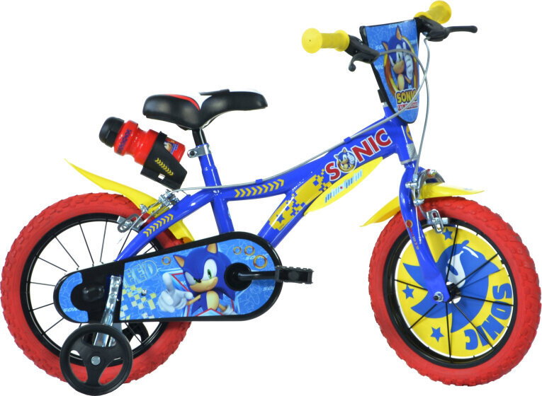 Vaikiškas dviratis Dino Bikes Sonic, 14'', mėlynas-0