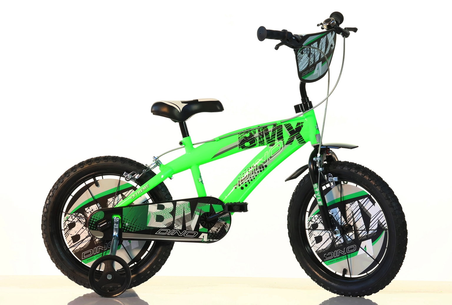 Vaikiškas dviratis Dino Bikes BMX, žalias, 14"-0