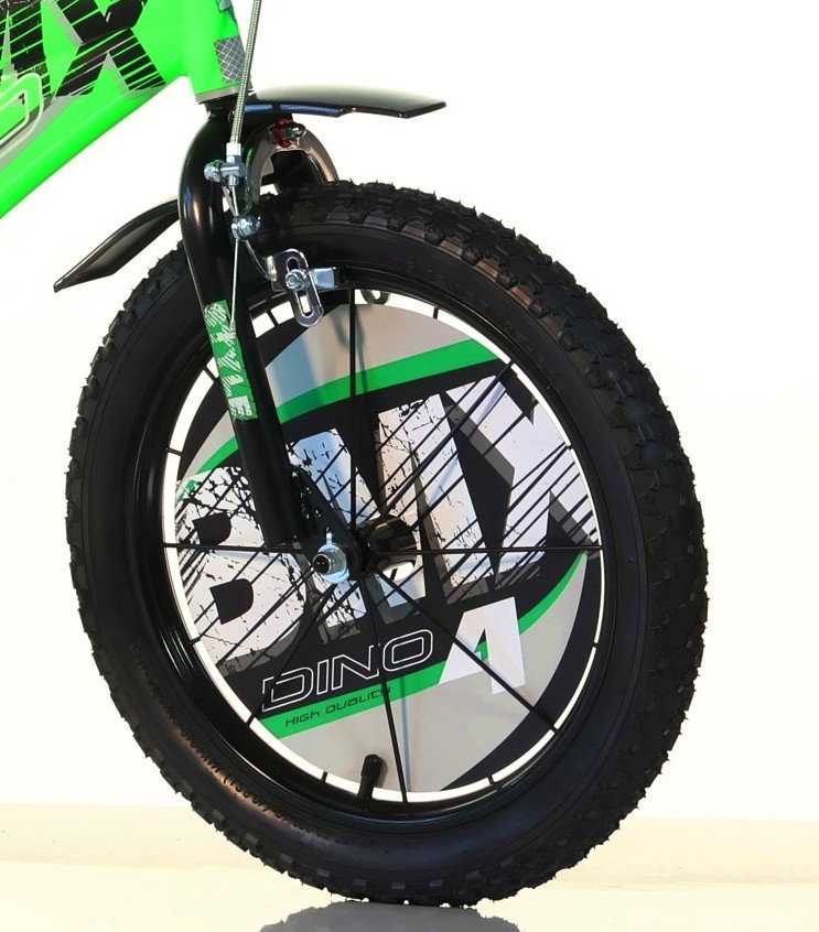 Vaikiškas dviratis Dino Bikes BMX, žalias, 14"-1
