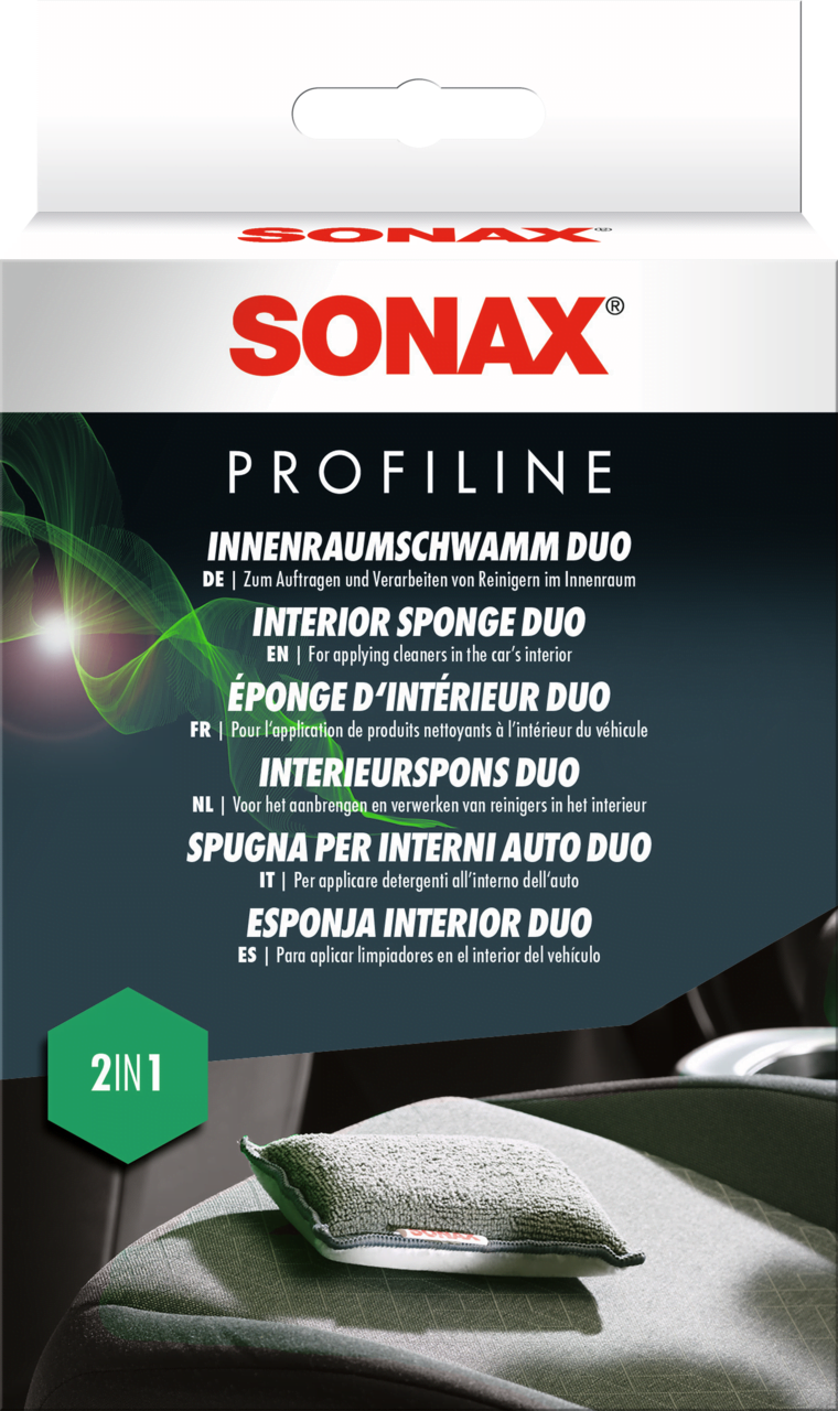 Dvipusė kempinė interjero valymui SONAX Profiline-0