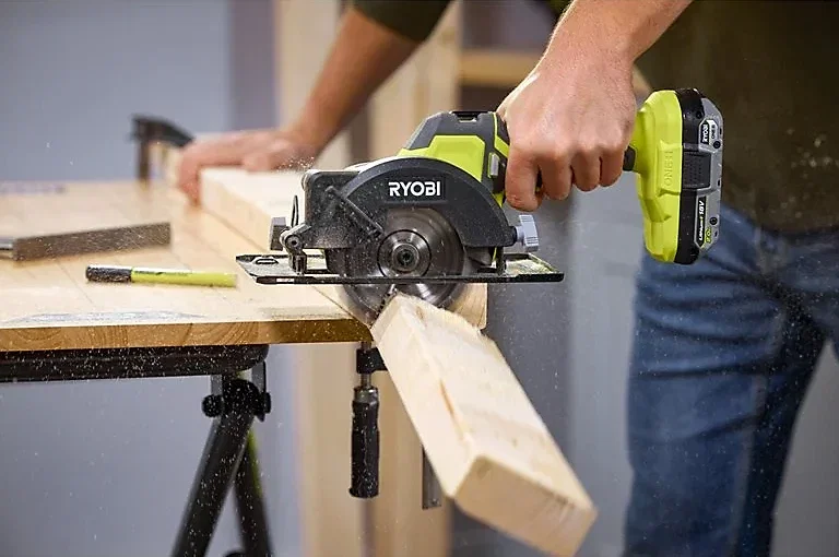 Akumuliatorinis diskinis pjūklas RYOBI R18CS115-0, 18 V, 115 mm, be akumuliatoriaus-1