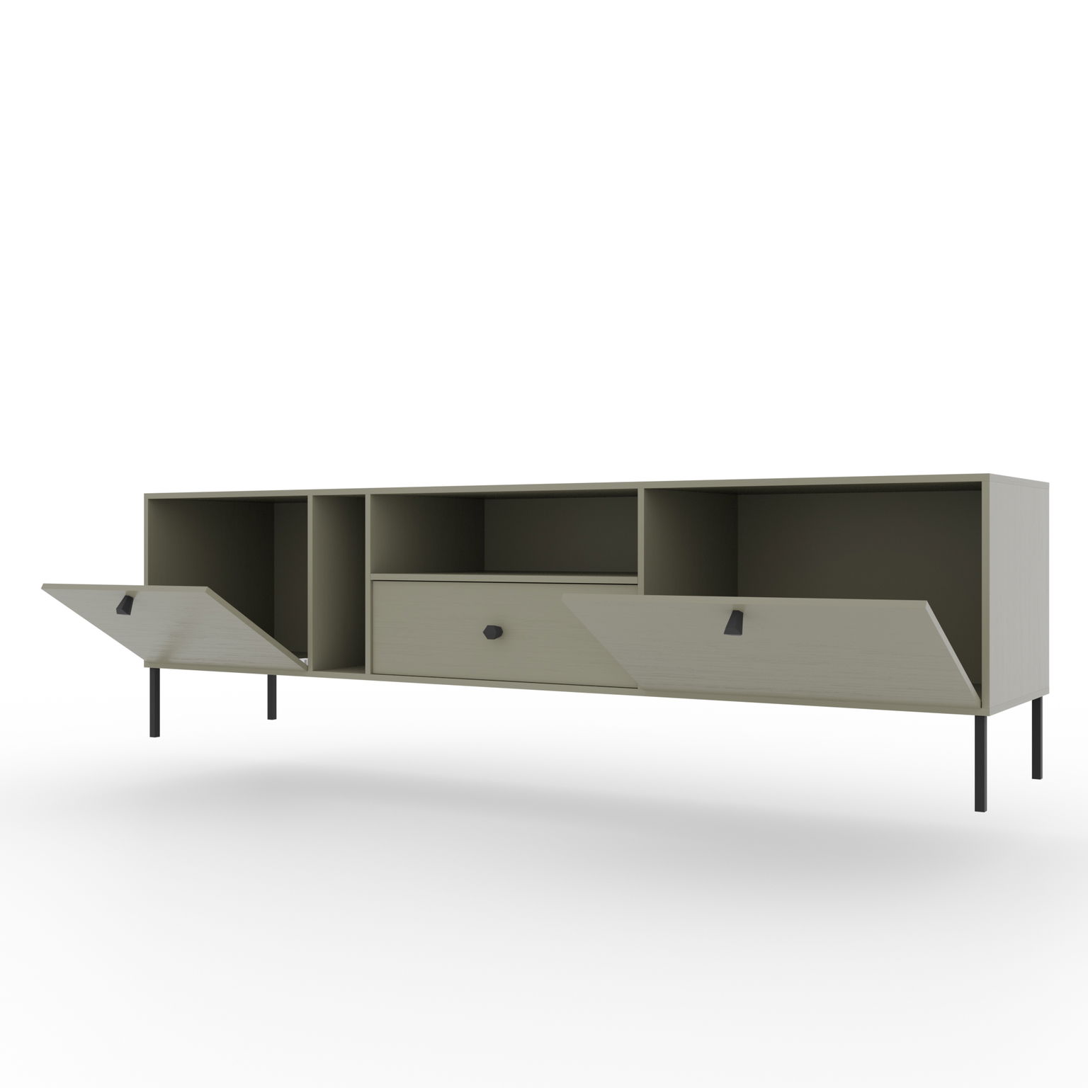 TV spintelė Tili 2D 1S, žalia-1