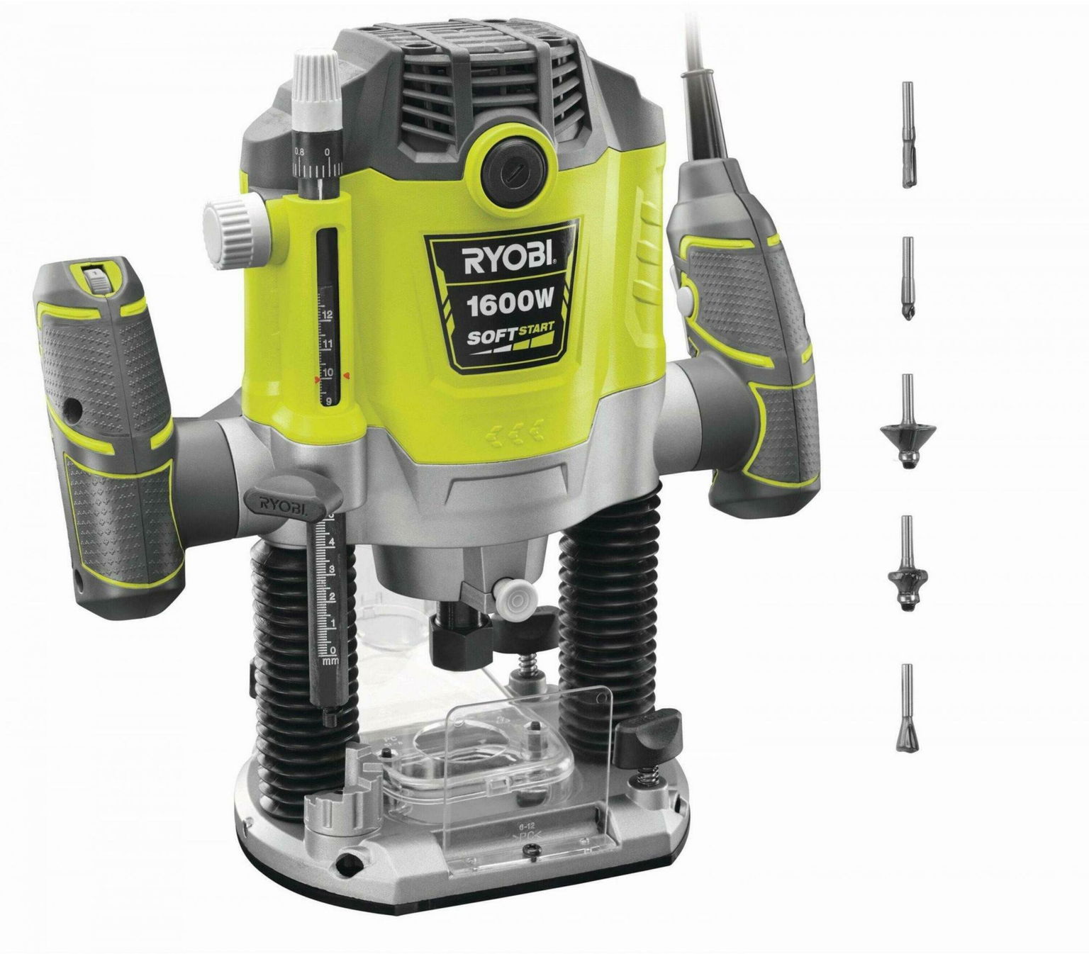 Elektrinės frezavimo staklės Ryobi RRT1600-K-1