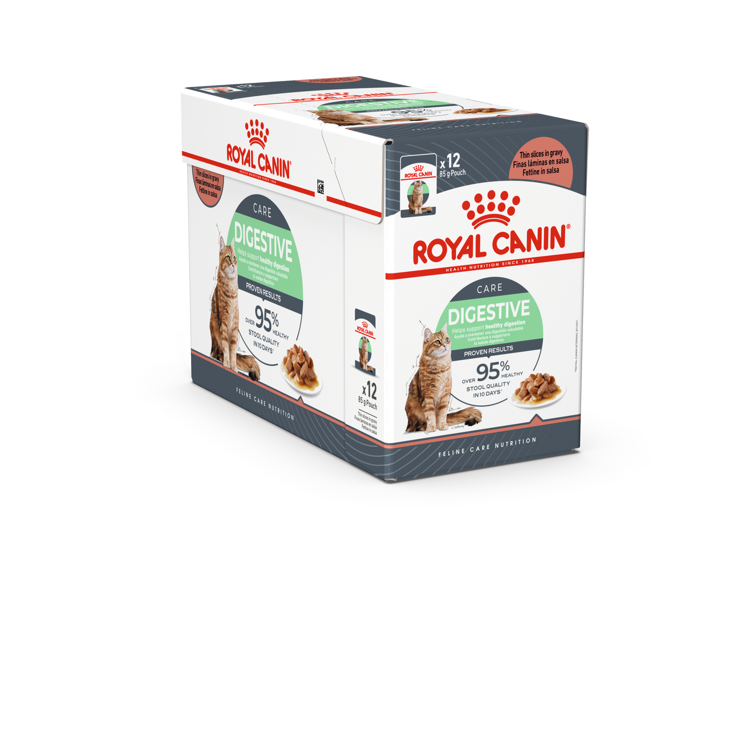 Šlapias kačių ėdalas ROYAL CANIN DIGEST SENSITIVE IN GRAVY, 12x85 g-0