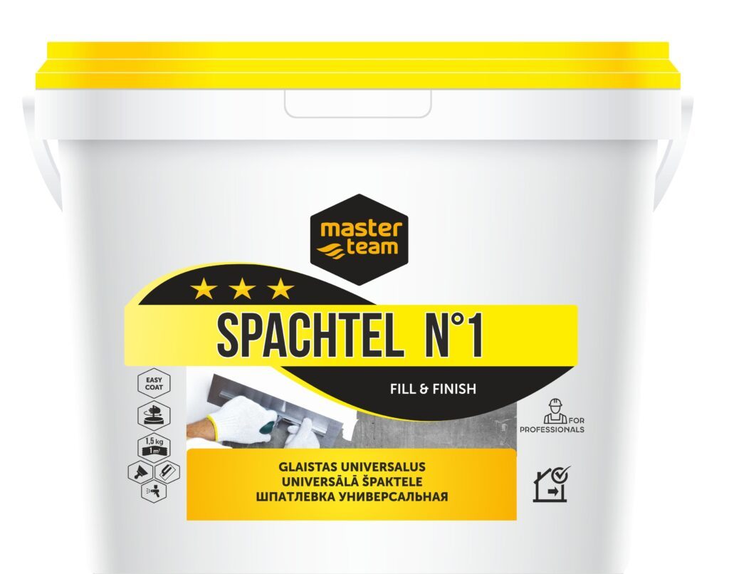 Universalus glaistas MASTER TEAM SPACHTEL N1 FILL & FINISH, 5 kg-0