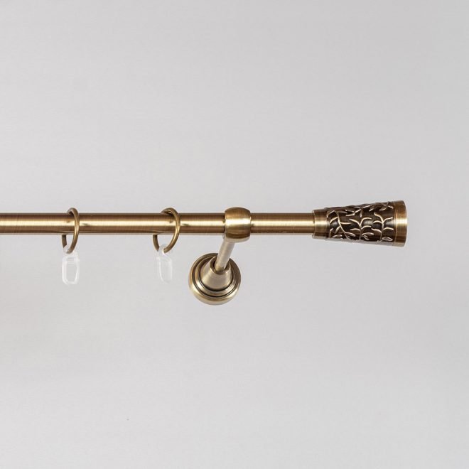 Metalinis karnizas SEVILLA, aukso sp., viengubas, Ø 16 mm, 3 m