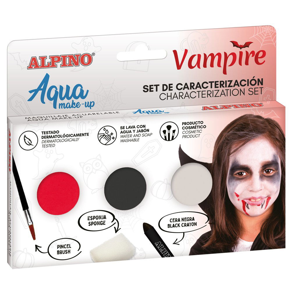 Makiažo rinkinys ALPINO Vampiro Aqua make-up 3 spalvos - 1