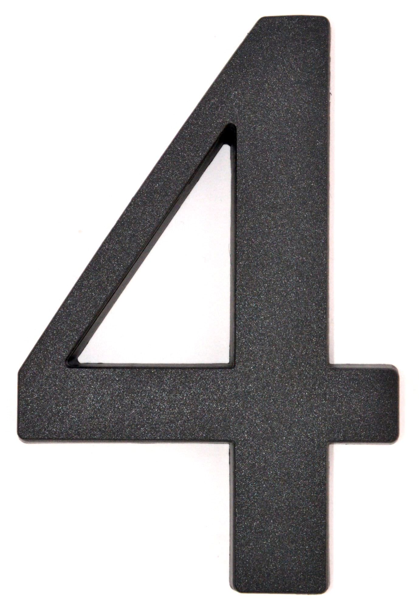 Buto numeris 4, 190 mm, plastikinis, juodos sp.-0