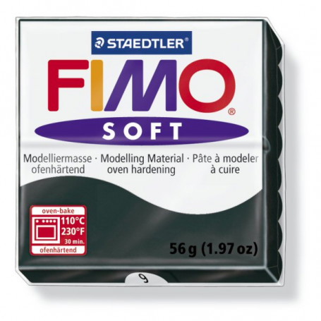 Modelinas FIMO soft , 57 g., juodos sp.-0