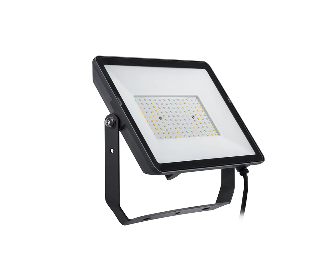 LED prožektorius PHILIPS, IP65, 100W, 4000 K, 9500 lm, juodos sp., 32,4 x 3,8 x 25,6 cm-0