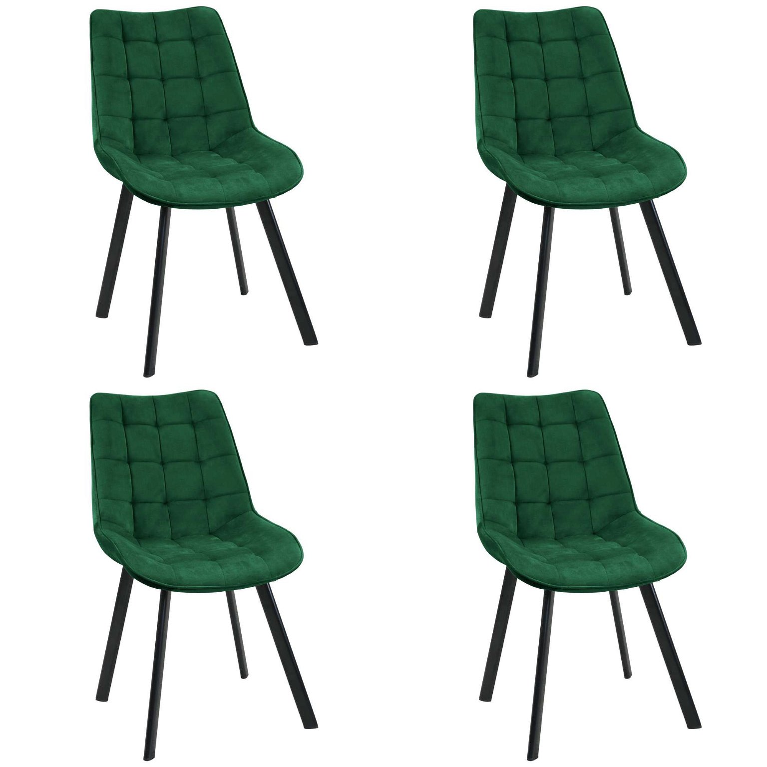 4-ių kėdžių komplektas SJ.22, žalia