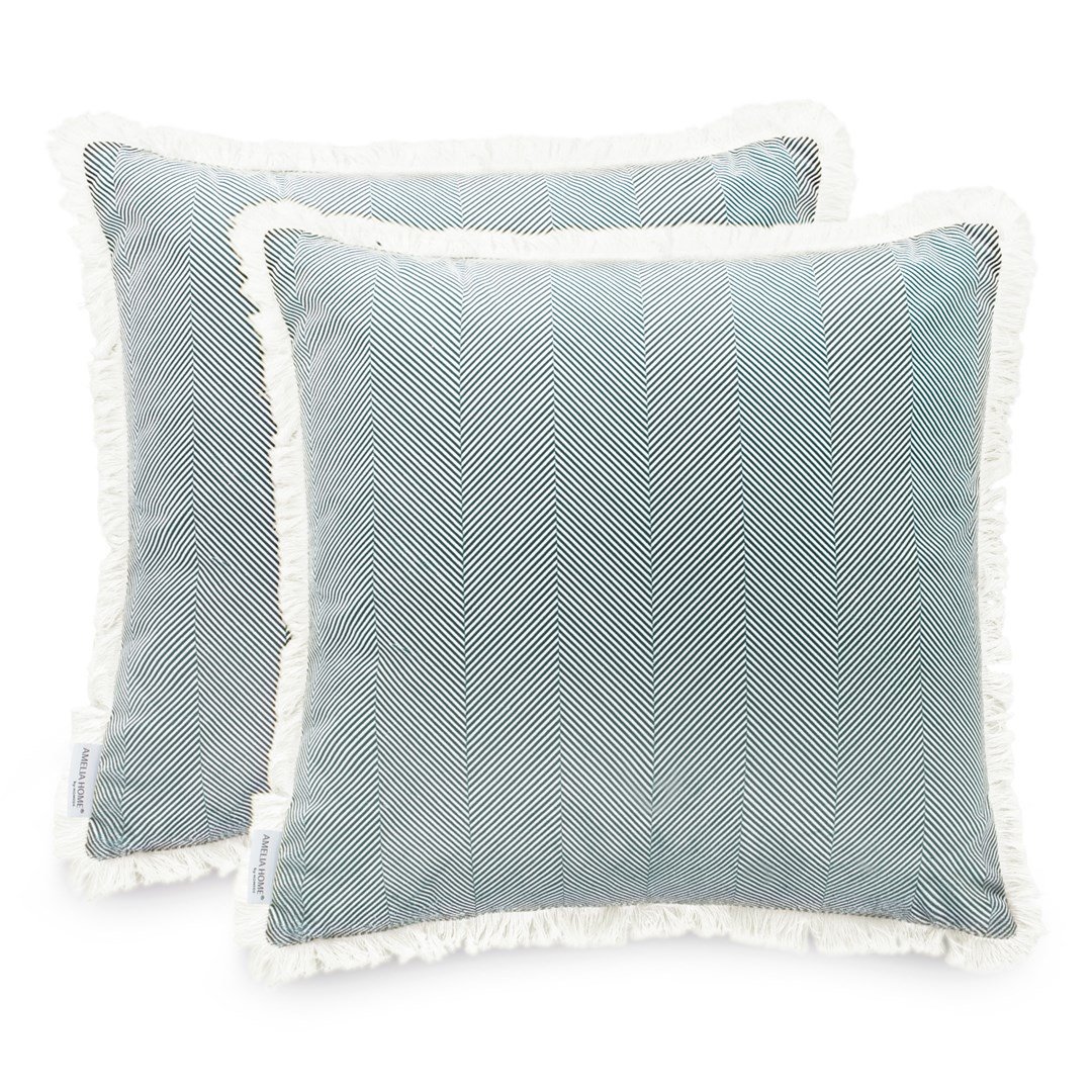 Dekoratyvinių pagalvėlių užvalkalai CLEAR Green, 2 vnt, 45x45 cm - 1
