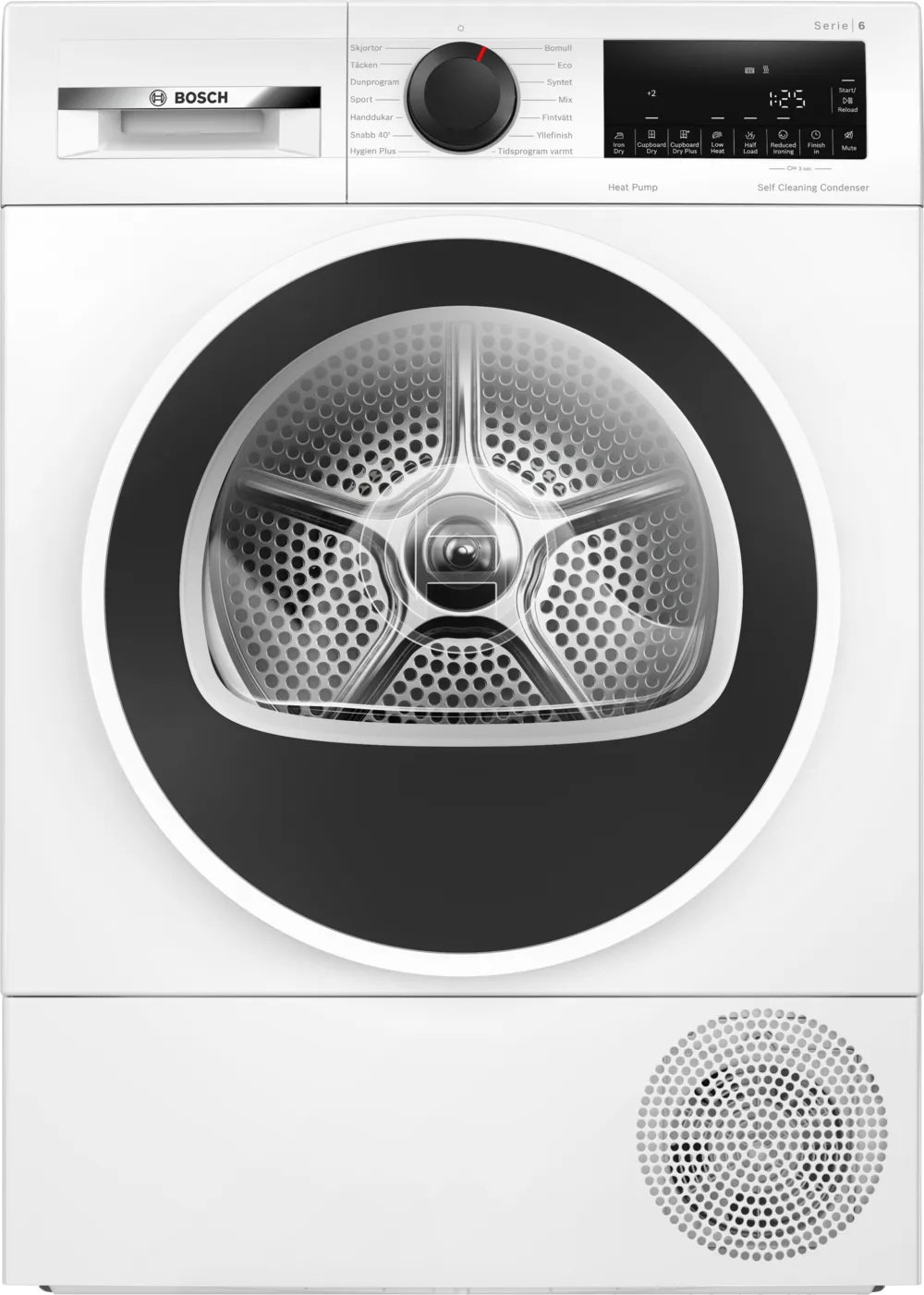 Džiovyklė Bosch WQG2450ISN, 9 kg-0