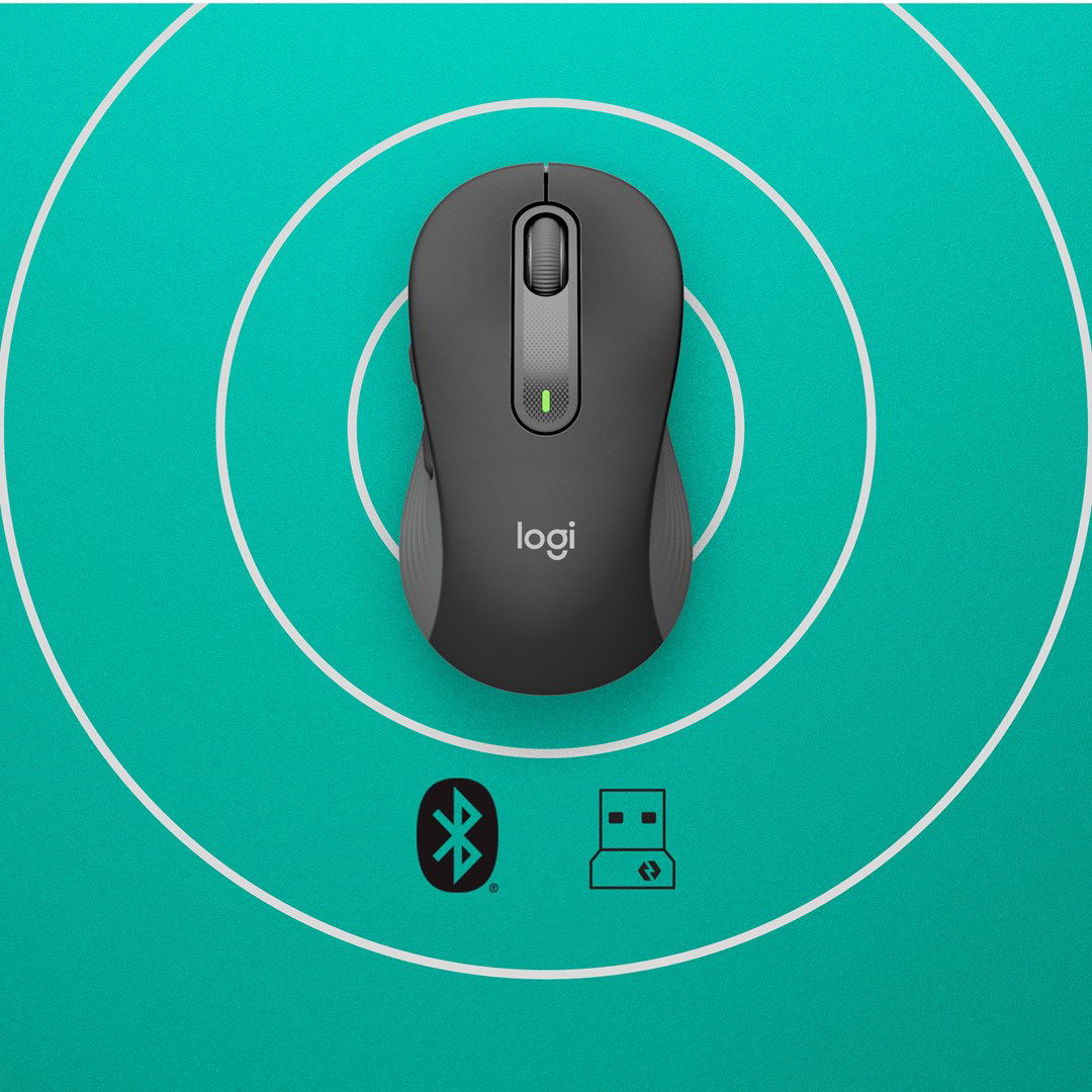 Kompiuterio pelė Logitech Signature M650, bluetooth, pilka - 5