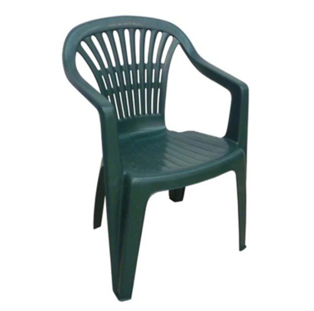Plastikinė sodo kėdė, 56 x 54 x 80 cm, žalios sp. - 2