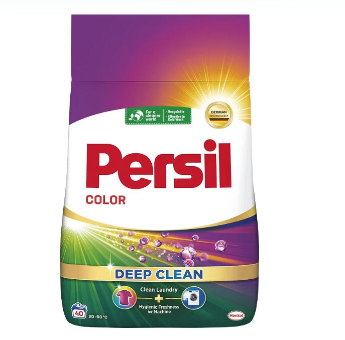 Skalbimo milteliai PERSIL Color, 40 skalbimų, 2,2 kg