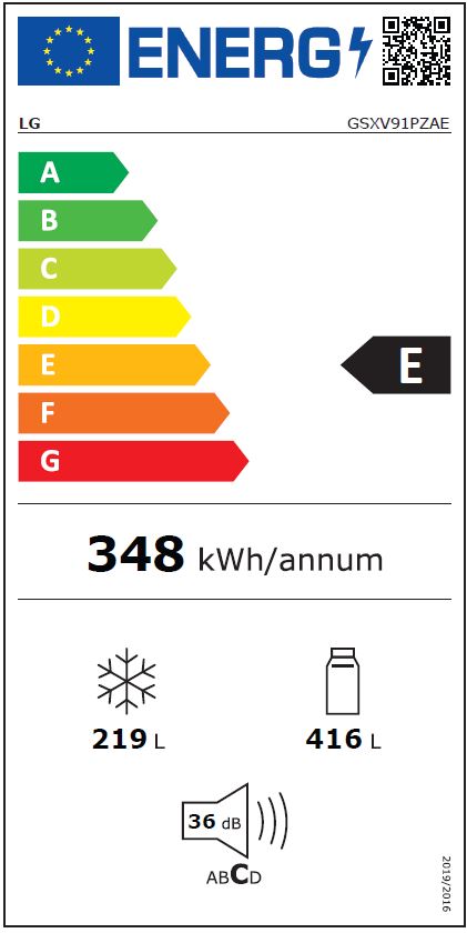 Šaldytuvas LG GSXV91PZAE - 6