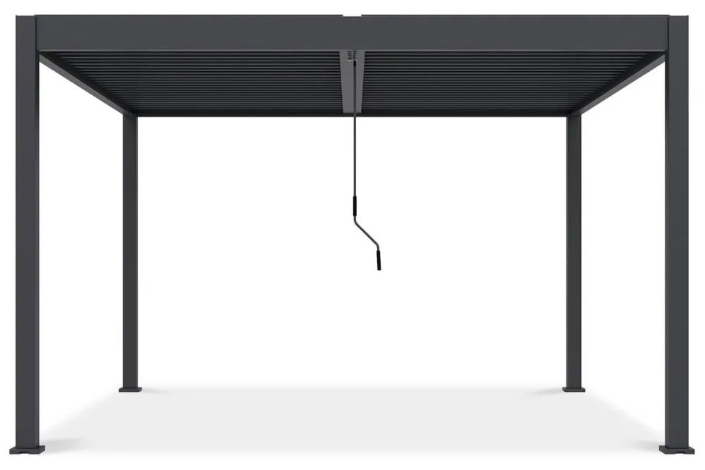 Pavėsinė Pergola ELEGANCE DUO 400x400x265 cm, Anthracite-0