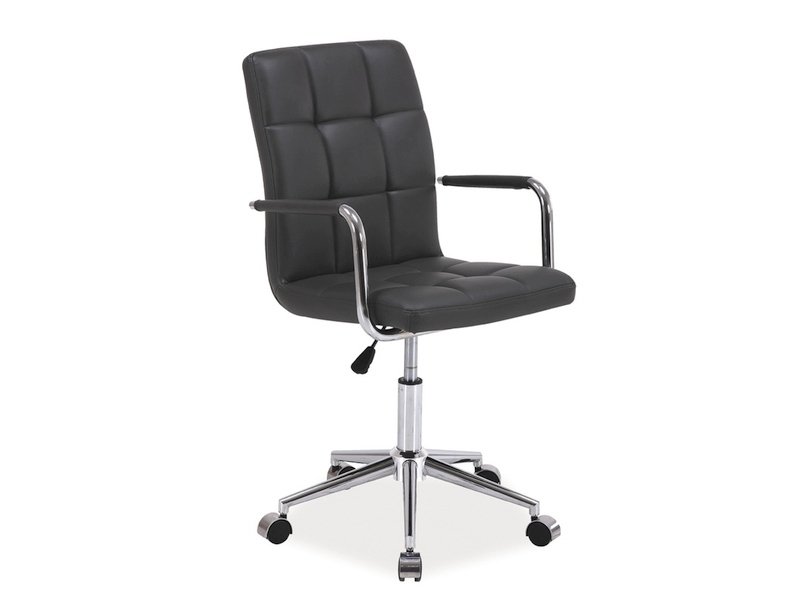 Biuro kėdė Q022, 40 x 51 x 87-97 cm, pilkos sp., dirbtinė oda