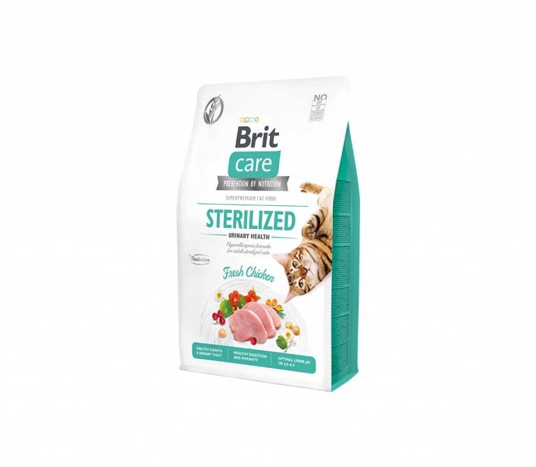 Sausas ėdalas sterilizuotoms katėms BRIT CARE CAR STERILIZED URINARY HEALTH, 400 g