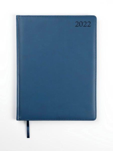 Darbo knyga - kalendorius EXTRA 2022, A4, mėlynos sp.