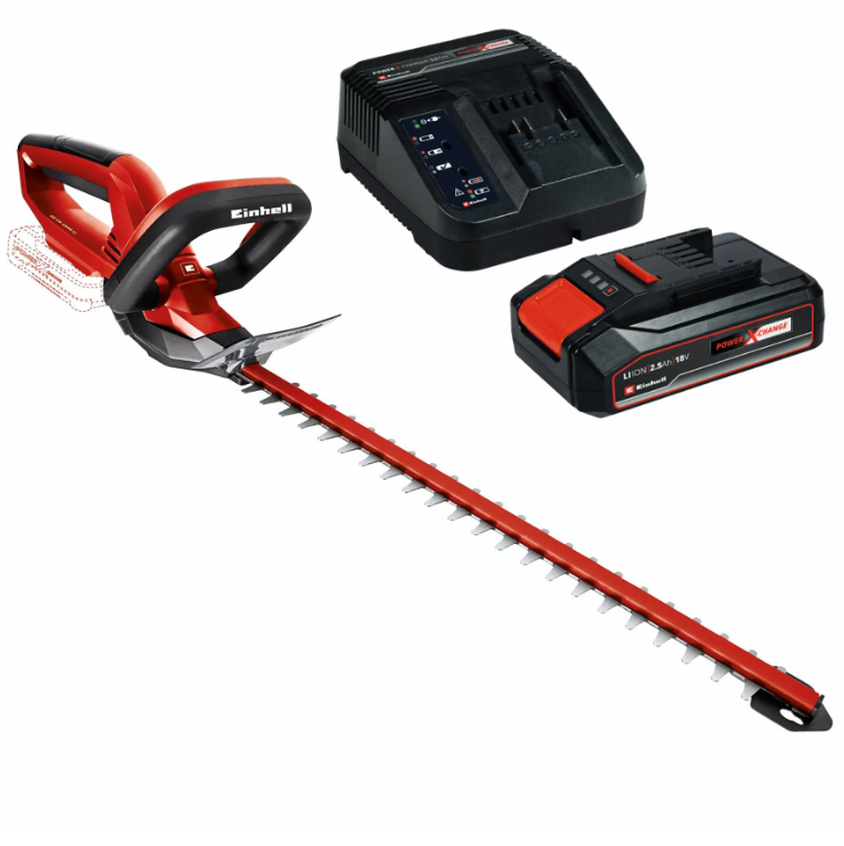 Akumuliatorinės gyvatvorių žirklės EINHELL GC-CH 1846 Li, 18 V, 2,5 Ah, 52 cm-0
